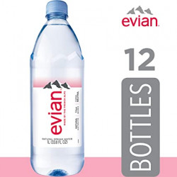Evian Bottled Water 1 L 12 ct (Pack of 12)