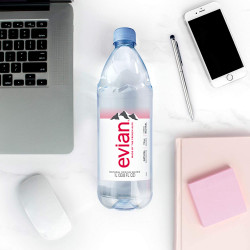 Evian Natural Spring Water 1 Liter