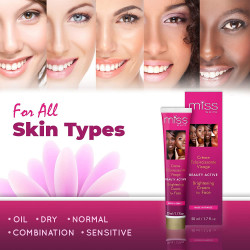 Fair & White Miss White Beauty Active Brightening Cream for Face - 1.7 fl oz / 50 ml