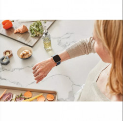 Fitbit Versa 2 Smartwatch Bundle with Small and Large Bands - Petal