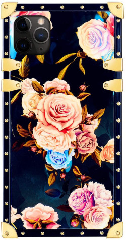 Funermei Flower Luxury Case For IPhone 11 Pro 5.8",3D Colorful Rose Floral Rivet Pattern Design Cute Slim Cover,Unique Women Girls Lady Phone Skin, TPU Cases For IPhone11 Pro 5.8 Inch