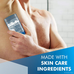 Gillette Clear Gel Men's Antiperspirant Deodorant, Wild Rain, 3.8 oz,