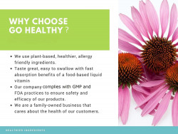 Go Healthy Natural Kids Liquid Multivitamin Organic Folate Vegetarian Plant-Based Whole Food- 32 Servings