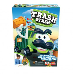 Goliath Trash Stash Game - Fill Trashcan, Watch It Dump Into Truck Or Truck Chucks It Up
