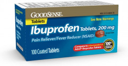 GoodSense 200 Mg Ibuprofen Tablets, Fever Reducer And Pain Relief From Body Aches, Headache, Arthritis Pain And More, 100 Count