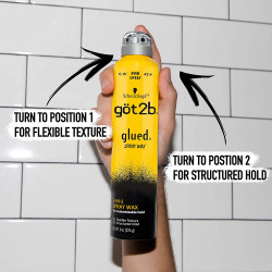 Got2B Glued 2in1 Spray Wax, translucent, 8 Ounce
