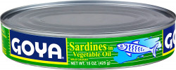 Goya Foods Wild Caught Sardines In Vegetable Oil, 15 0z