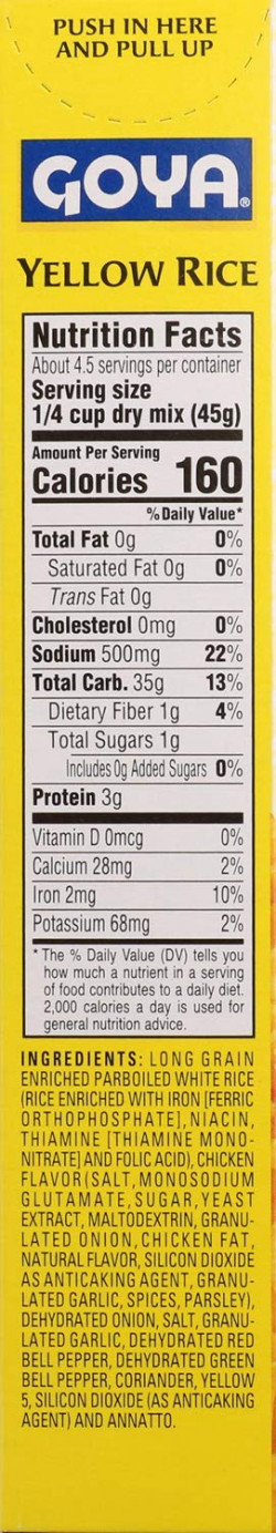 Goya spanish style yellow rice