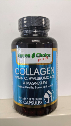 Green Choice For Life Collagen Vitamin C, Hyaluronic Acid & Magnesium Helps A Healthy Bones And Joints