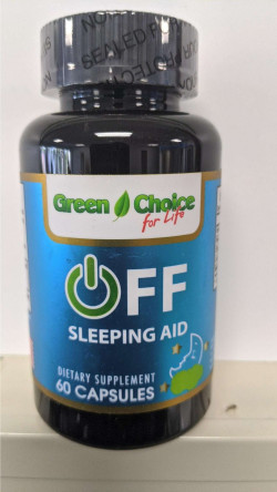 Green Choice For Life OFF Sleeping AID Dietary Supplement 60 Capsules