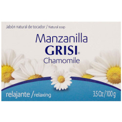 GRISI Chamomile Soap, Cleansing And Relaxing Soap With Chamomile Extract, Ideal For Sensitive, Irritated, Delicate Skin, Pleasant Scent, Relaxing Effect, 3.5 Oz, Bar Soap.