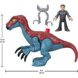 Imaginext Jurassic World Dominion Therizinosaurus Dinosaur & Owen Toys