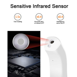 Infrared Forehead Thermometer, Non-Contact Digital Forehead Thermometer with LCD Display,Fever Alarm, Memory Function Brand