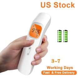 Infrared Forehead Thermometer, Non-Contact Digital Forehead Thermometer with LCD Display,Fever Alarm, Memory Function Brand