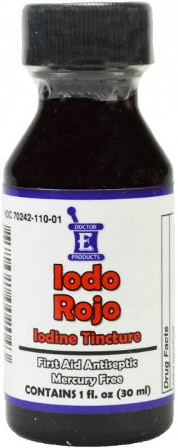 Iodine Tincture Red First Aid Antiseptic Iodo Rojo 1 Oz