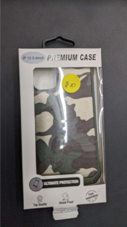 Iphone 12 Cover Case With Camouflage Design Back Shockproof Heavy Duty Advanced TPU Bumper Phone Cover For 6.1-inch