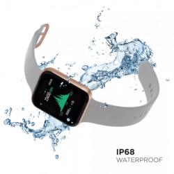 iTouch Air 3 Touchscreen Smartwatch Fitness Tracker with Rose Gold Case, 40mm