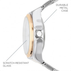 iTouch Connected Hybrid Smartwatch Fitness Tracker, 47mm - Two Toned Metal Strap