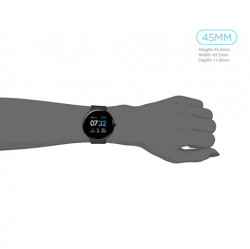 iTouch Sport 3 Touchscreen Smartwatch, 45mm - Black Case with Black Mesh Strap