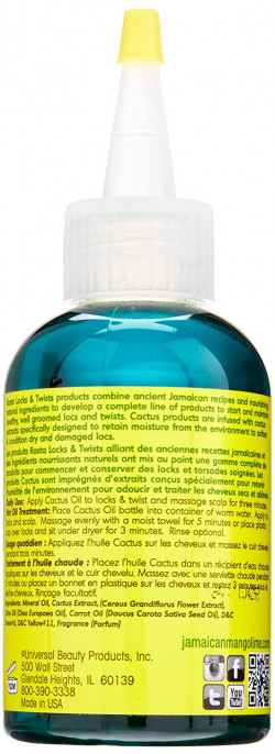 Jamaican Mango & Lime Cactus Aceite para el cabello, 4 Oz