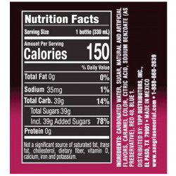 Jarritos Sangria Senorial Sparkling Non-Alcoholic Sangria 12/11.16 fl. oz. Glass Bottle Case (12-Pack)