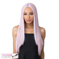 Kahlo - Peluca de encaje sintético con centro profundo, 1