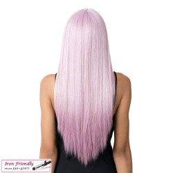 Kahlo - Peluca de encaje sintético con centro profundo, 1