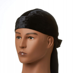 KISS Rojo Premium Bow Wow X Power Wave - Terciopelo aplastado Durag (negro)