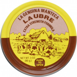La Genuina Manteca Ubre Tin/Lata 3 Oz. (90g.) Extra Strength Formula