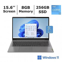 Lenovo IdeaPad 3 81X800ENUS-N Touchscreen Laptop, Intel Core I3-1115G4 Processor, 8GB Memory, 256GB SSD, Intel UHD Graphics