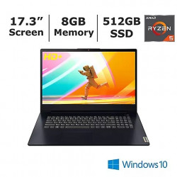 Lenovo IdeaPad Laptop, AMD Ryzen 5 5500U Processor, 8GB Memory, 512GB PCIe SSD
