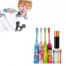 Yirind Kids Cute Cartoon Soft Ultrasonic Electric Toothbrush