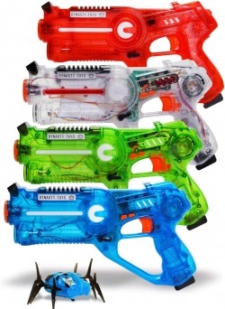 DYNASTY TOYS Family Laser Tag Set - Transparent Special Edition Blasters