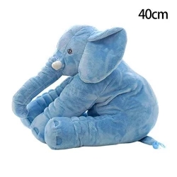 DREAMVAN New Kids Cotton Blend Plush Cute Elephant Doll Toys (Z - Blue)