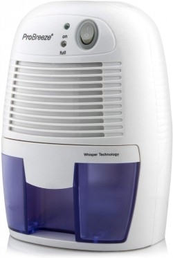 Pro Breeze Electric Mini Dehumidifier, 1200 Cubic Feet (150 Sq Ft), Compact And Portable For High Humidity In Home, Kitchen, Bedroom, Bathroom, Basement, Caravan, Office, RV, Garage With Auto Shut Off
