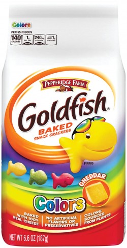 Pepperidge Farm Goldfish Colors Cheddar Crackers | 6.6 Ounce, (Pack Of 4)