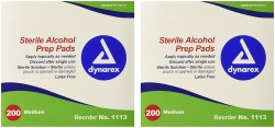 Dynarex 1113 Latex Free Sterile Alcohol Prep Pad | 10.4 Ounce