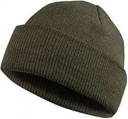 MERIWOOL Beanie Hat For Men N Women Merino Wool Ribbed Cuff Knit Beanie Hat