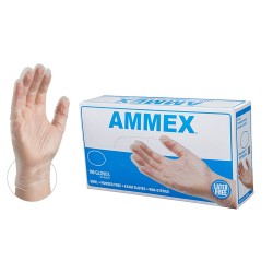 AMMEX Medical Clear Vinyl Gloves | Box Of 100