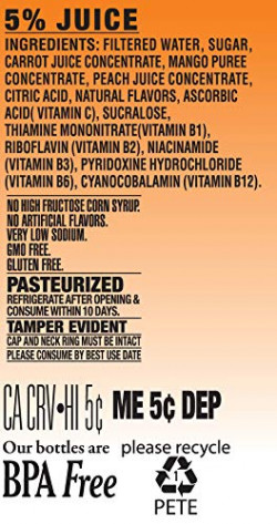 MANGO PEACH FRUIT & VEGETABLE JUICE