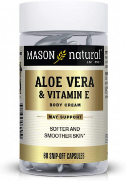 Mason Natural Aloe Vera & Vitamin E Hydration Skin Therapy Snipp-off Capsules, 60 Count
