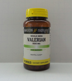 Mason Natural Valerian 500 Mg Premium Herbal Capsules - 60 Ea
