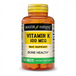 Mason Natural, Vitamin K, 100 Mcg, 100 Tablets