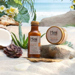 Maui Moisture Curl Quench + Coconut Oil Curl-Defining Anti-Frizz Shampoo to Hydrate and Detangle Tight Curly Hair, Softening Shampoo, Vegan, Silicone & Paraben-Free, 13 fl oz