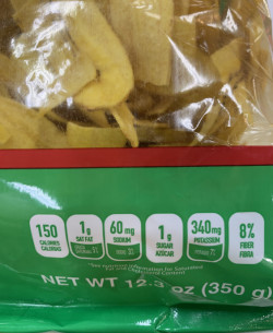 LuLu | Plantain Strips| Lightly Salted | 12.3 0z