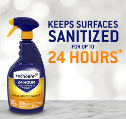 Microban 24 Hour Multi-Purpose Cleaner and Disinfectant Spray - Citrus Scent - 32 fl oz
