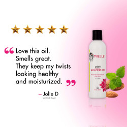 Mielle Organics Mint Almond Oil for Healthy Hair and Scalp| 8 OZ
