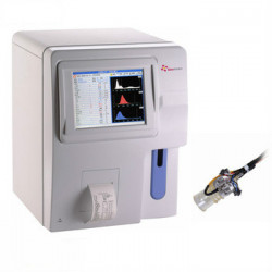 Mindray BC-3000 fully automatic hematology analyzer with 19 parameters for CBC testing and micro sampling technology