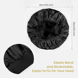 Mommesilk 100% Mulberry Silk Night Sleep Cap Bonnet for Hair Loss Women Sleeping Hat for Sleep, Hair Loss, Hair Protection, Head Cover