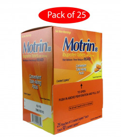 Motrin Ibuprofen Pain Relief Caplets Dispenser 50 Packets